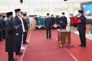 Bupati Askolani Beri SK Pelantikan, 346 Pejabat Serahkan Surat Pernyataan Siap Berhenti