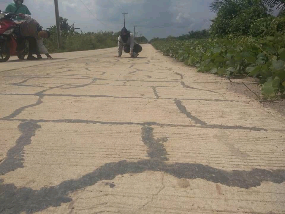 Program Infrastruktur Bagus, Ada Jalan Bermotif Batik di Banyuasin