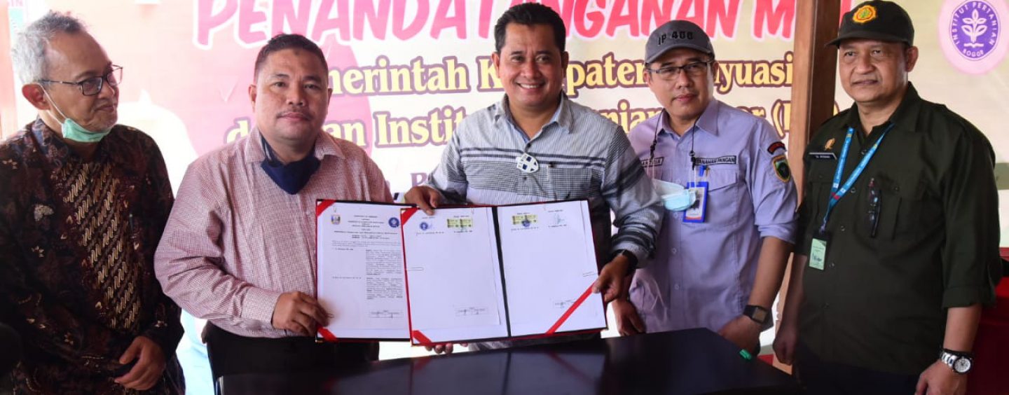 Tingkatkan Sektor Pendidikan dan Pertanian Pemkab Banyuasin kembali MOU dengan IPB