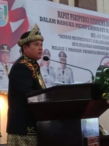 HUT Banyuasin Ke-19, Askolani Target menurunkan Angka Kemiskinan dengan membangkitkan Potensi Yang Ada Di Banyuasin.