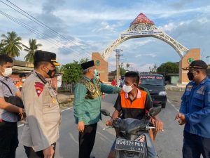 Kapolres Bersama Pj Bupati PALI Cek Pos Penyekatan dan Pengamanan Operasi Ketupat Musi 2021