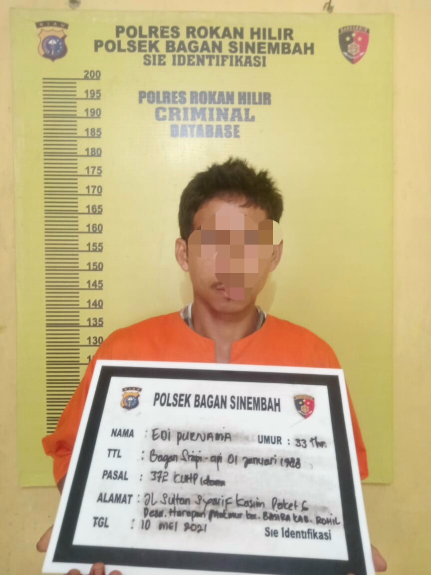 Pinjam Sepeda Motor Teman 2 Bulan Tak Dikembalikan, Di Ciduk Polsek Bagan Sinembah