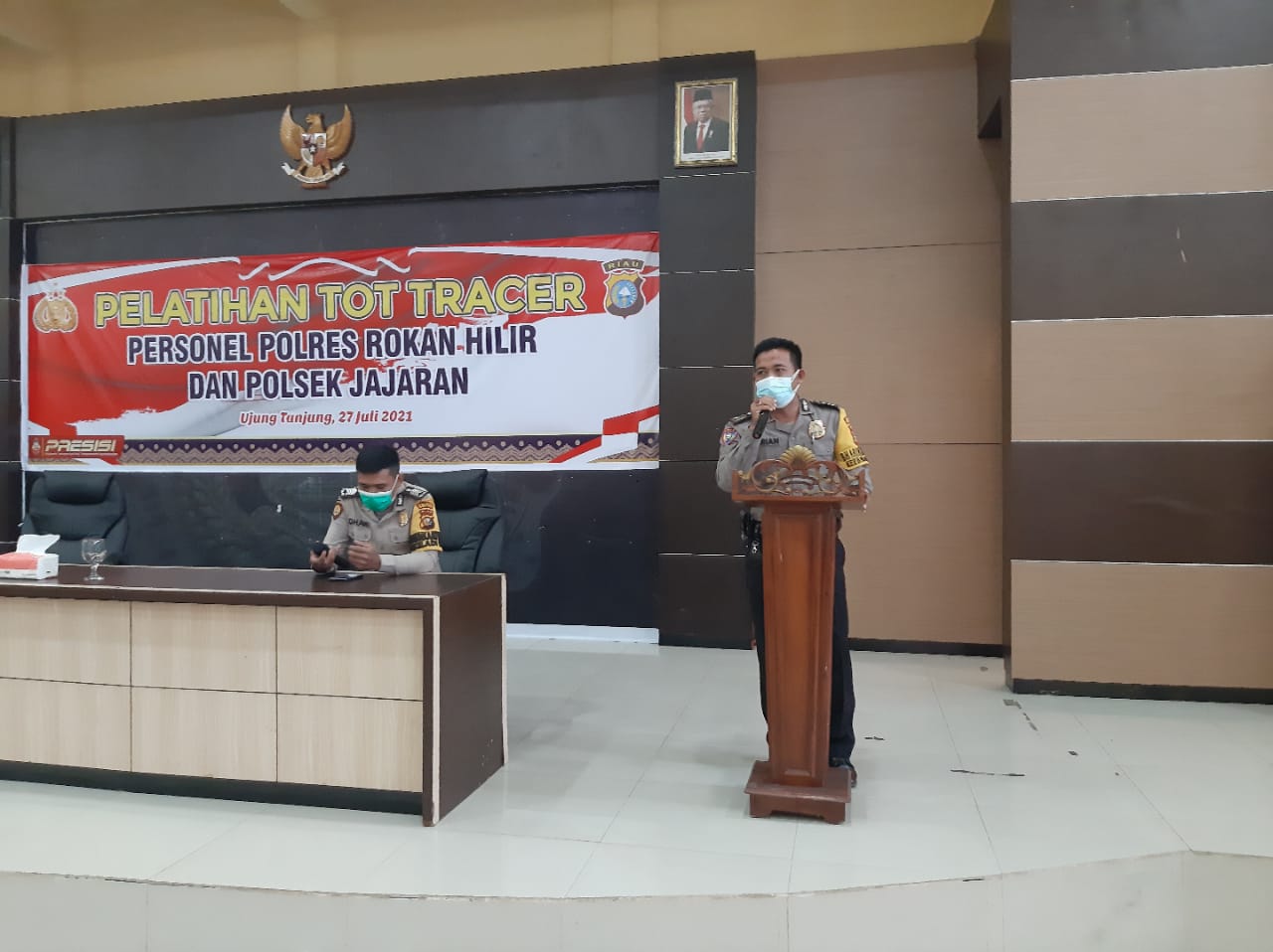 Polres Rohil Gelar Trecer Pelatihan Dan Sosialisasi Pencegahan Covit 19.