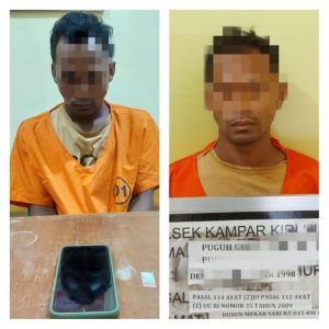 Pelaku Narkoba Diciduk Polsek Kampar Kiri Hilir
