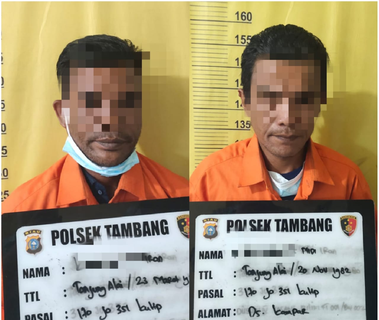 Polsek Tambang, Amankan 2 Orang Pelaku Pengeroyokan dan Penganiayaan