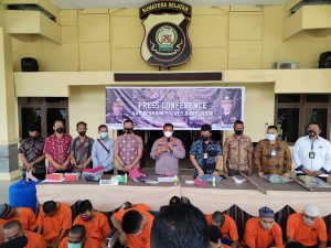 Operasi Sikat Musi 2021, Polres Banyuasin Amankan 37 tersangka