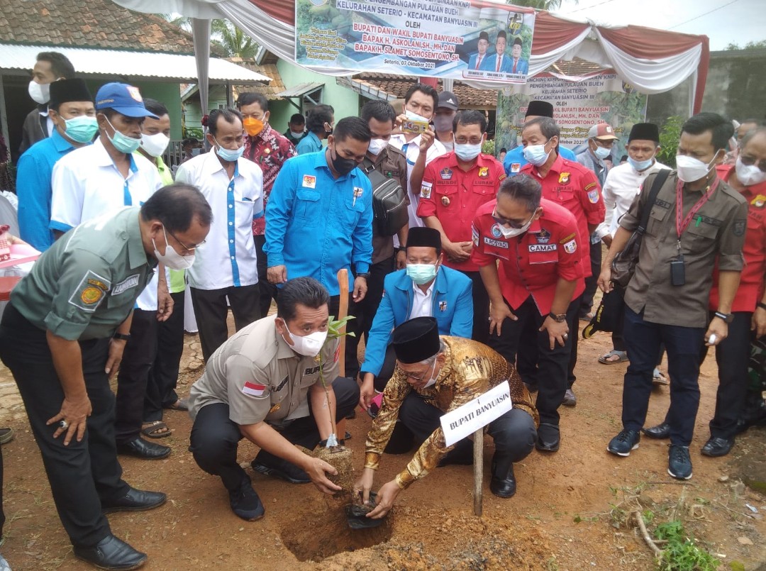 Bupati dan Wakil Bupati Banyuasin Launching Pulauan Bueh Binaan KNPI