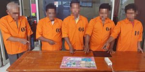 Asik Main Judi Song, 5 Pelaku Diamankan Polsek Tapung