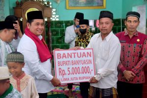 Safari Jumat di Lubuk Saung, Bupati Banyuasin Sampaikan Hal Ini