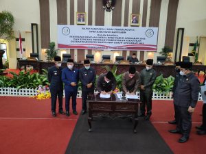 DPRD Banyuasin Gelar Rapat paripurna Terkait Rencana Kerja dan Rencana Program Pembentukan Perda Tahun 2022