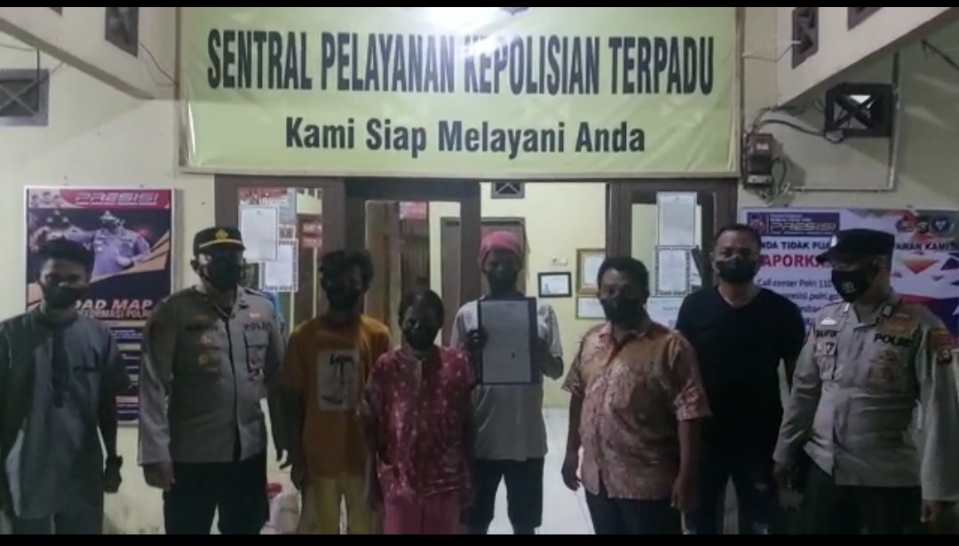 Viral Di Medsos, Pelaku Kekerasan Terhadap Perempuan dan Anak Diamankan Polsek Sungsang