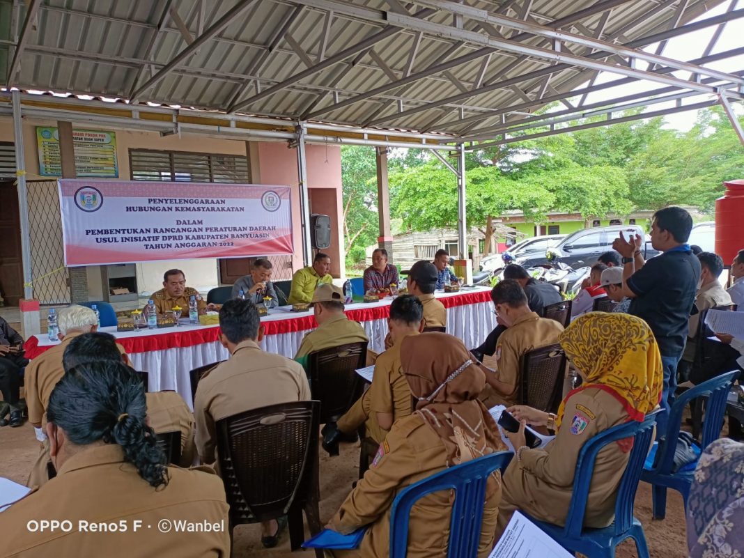 Empat Raperda Inisiatif DPRD Banyuasin di Sosialisasikan