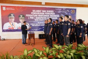 Dihadiri Sekda Banyuasin, Pelantikan Pengurus PWI Banyuasin Sepi