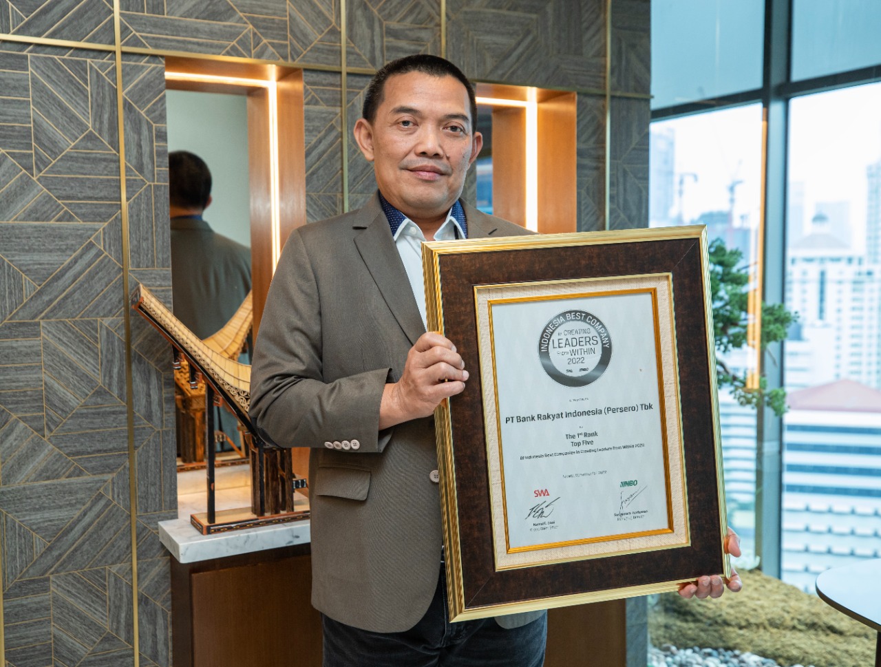 Lahirkan Pemimpin Terbaik, BRI Jadi Indonesia Best Companies in Creating Leaders from Within Awards 2022