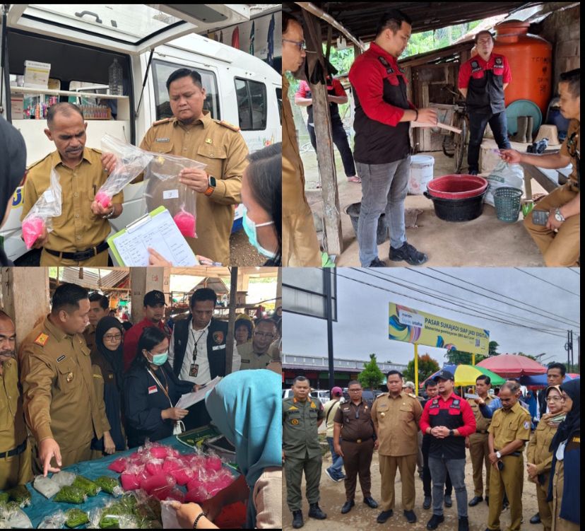 Sidak Pasar Sukajadi, Bupati Temukan Cendol Menggunakan Bahan Berbahaya