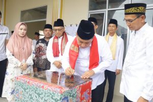 Sembari Kunjungan Safari Ramadhan, Bupati Dan Wabup Banyuasin Resmikan Masjid Raya Abi Husein