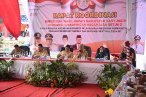 Bupati Banyuasin Hadiri Rakor Bersama Wabup Di Kecamatan Betung