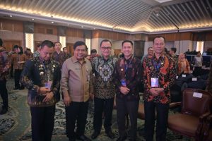 Pj. Bupati Banyuasin Hani Rustam Hadiri Rakornas Percepatan Dan Perluasan Digitalisasi Daerah Tahun 2023.