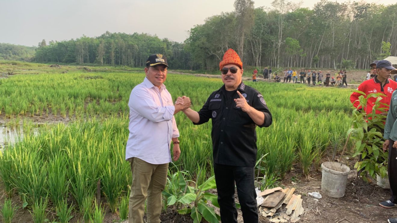 Bupati Banyuasin Bersama Irjen Kementan RI Launching Pembukaan Areal Baru Kampung Agrowisata Religi