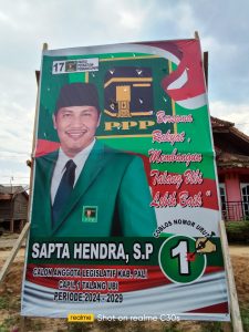 Sapta Hendra S.P. Caleg Siap Tampung Aspirasi Dan Mensejahterakan Masyarakat dari Dapil 1 A talang Ubi PALI, 