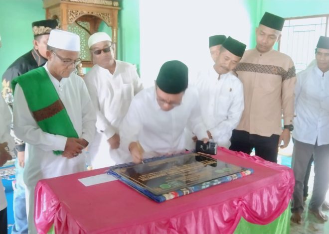 Sekda SA Supriono Resmikan Masjid Pondok Pesantren Daru Ilmi Tauhid Assamaniyah