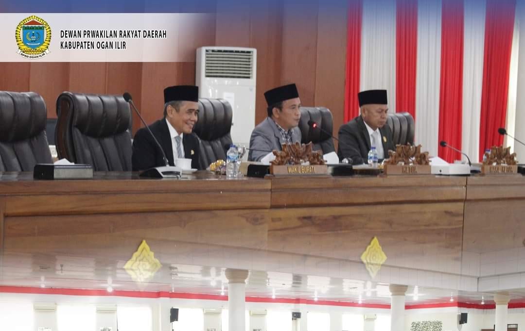 Pandangan Umum Fraksi-fraksi DPRD OI Tentang LKPJ Tahun Anggaran Dijawab Pemkab OI