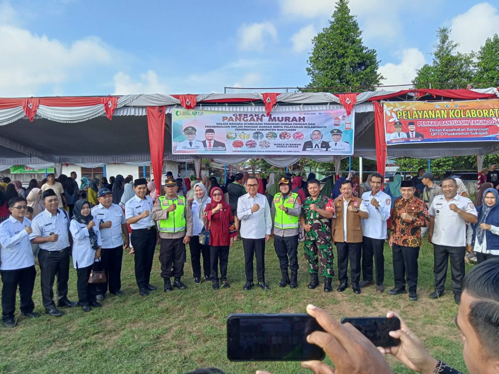 Pengendalian Inflasi Jelang Idul Adha, Pj. Bupati Banyuasin Gelar Pasar Murah