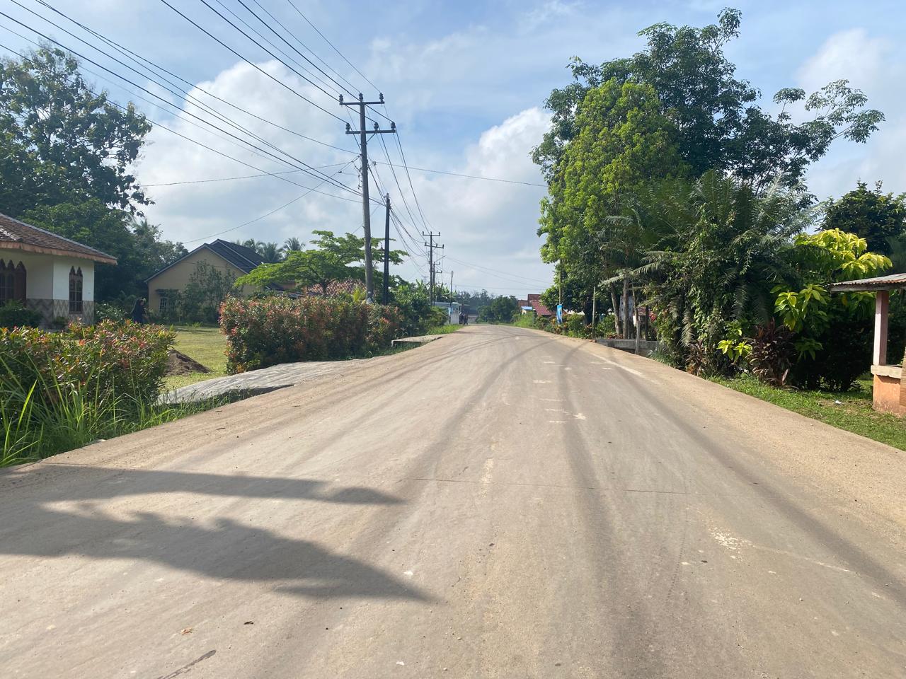 Jalan Alfa One-Tanjung Sari Banyuasin Mulus Beton, Masyarakat Puas dan Senang Ucap Terima Kasih Kepada PJ Bupati