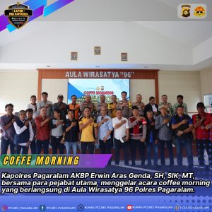 Polres Pagaralam Gelar Coffe Morning Wujud Sinergitas Polri dan Media