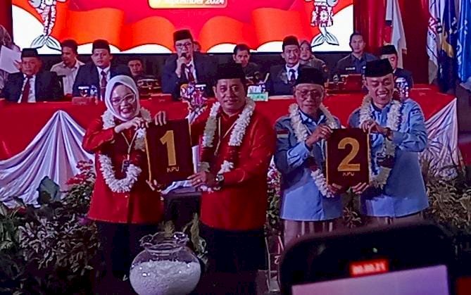 KPU Banyuasin Undi Nomor Urut Paslon Bupati dan Wakil Bupati Banyuasin 