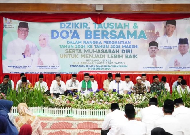 Sambut Pergantian Tahun Pemkab Banyuasin Gelar Dzikir & Doa Bersama