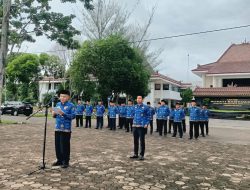 Apel Gabungan Perdana Pemkab Banyuasin Tahun 2025 Dipimpin Asisten I, Ir Izro Maita 