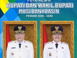 Pemkab Muba Rilis Foto Resmi Bupati dan Wakil Bupati Muba Terpilih Priode 2025-2030