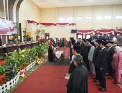 Resmi Dilantik, 45 Anggota DPRD Banyuasin Periode 2024-2029