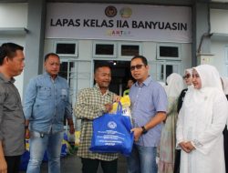Lapas Banyuasin Salurkan Bantuan Sosial Kepada Keluarga WBP
