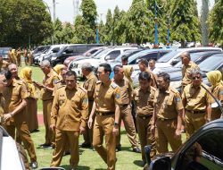 Tertibkan Aset, Pemkab OKI Gelar Apel Kendaraan Dinas