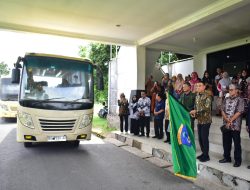 Bupati OKI, Muchendi Melepas 35 pelajar finalis Kompetisi Matematika Nalaria Realistik (KMNR) ke-20 tingkat nasional