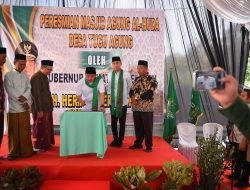 Gubernur Deru dan Bupati Muchendi Resmikan Masjid Hasil Swadaya Senilai Rp 4 Miliar