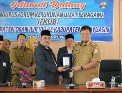 Kedatangan FKUB OI Disambut Langsung Sekda Banyuasin