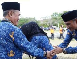 Apel Gabungan Pemerintah Kabupaten Ogan Ilir Tahun 2025 sekaligus Halal Bihalal Idul Fitri 1446 H