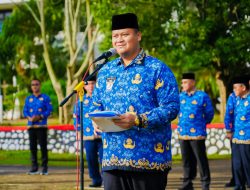 Sekda Banyuasin Pimpin Apel Gabungan Bulan Juli, Tekankan ASN Displin dan Tingkatkan Kualitas Pelayanan