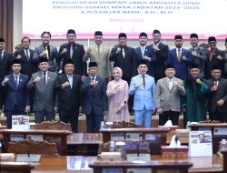 Andie Dinialdie, SE, MM Pimpin Rapat Paripurna XIX DPRD Sumsel, Agenda Pengucapan Sumpah Janji PAW; Ganjar Iman, SH.,MH menggantikan Alm. DR. Ir. H. Syamsul Bahri, MM
