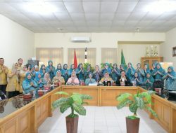 Dinas Ketahanan Pangan Dan Ketua TP-PKK Banyuasin Sosialisasikan Pola Makan Sehat B2SA