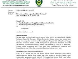 Dukungan Restorative Justice Untuk H. Halim dari IAIQI Indralaya dan Forpess Ogan Ilir