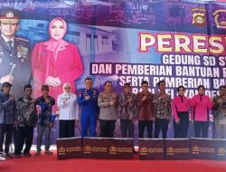 Wabup Banyuasin Bersama Kapolda Sumsel Resmikan Gedung SD Swakarya Desa Pulau Borang