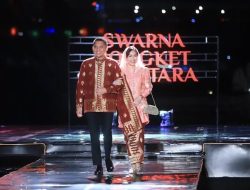 Bupati Panca & Istri Tampilkan Songket Padi Pegagan Kreasi PKW Ogan Ilir Disaksikan Istri Wapres RI