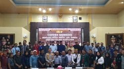 Kapolres Gelar Coffee Morning Bersama Awak Media, LSM, ORMAS dan OKP, Tegaskan Komitmennya Membangun Hubungan Harmonis