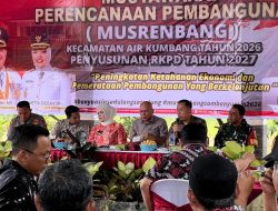 Wakil Bupati Banyuasin Netta Indian Hadiri Musrembang Kecamatan Air Kumbang