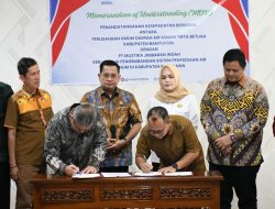 Guna Penuhi Kebutuhan Air Bersih, Bupati Banyuasin Tandatangani Kerjasama dengan PT Mustika Jimbaran Indah