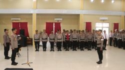 Kapolres Banyuasin Pimpin Sertijab Kabag Ops, Dua Kasat, dan Kapolsek